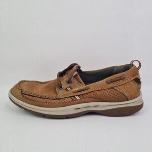 Clarks Unstructured Men's Brown Nubuck Casual Shoes Size 7.5 M